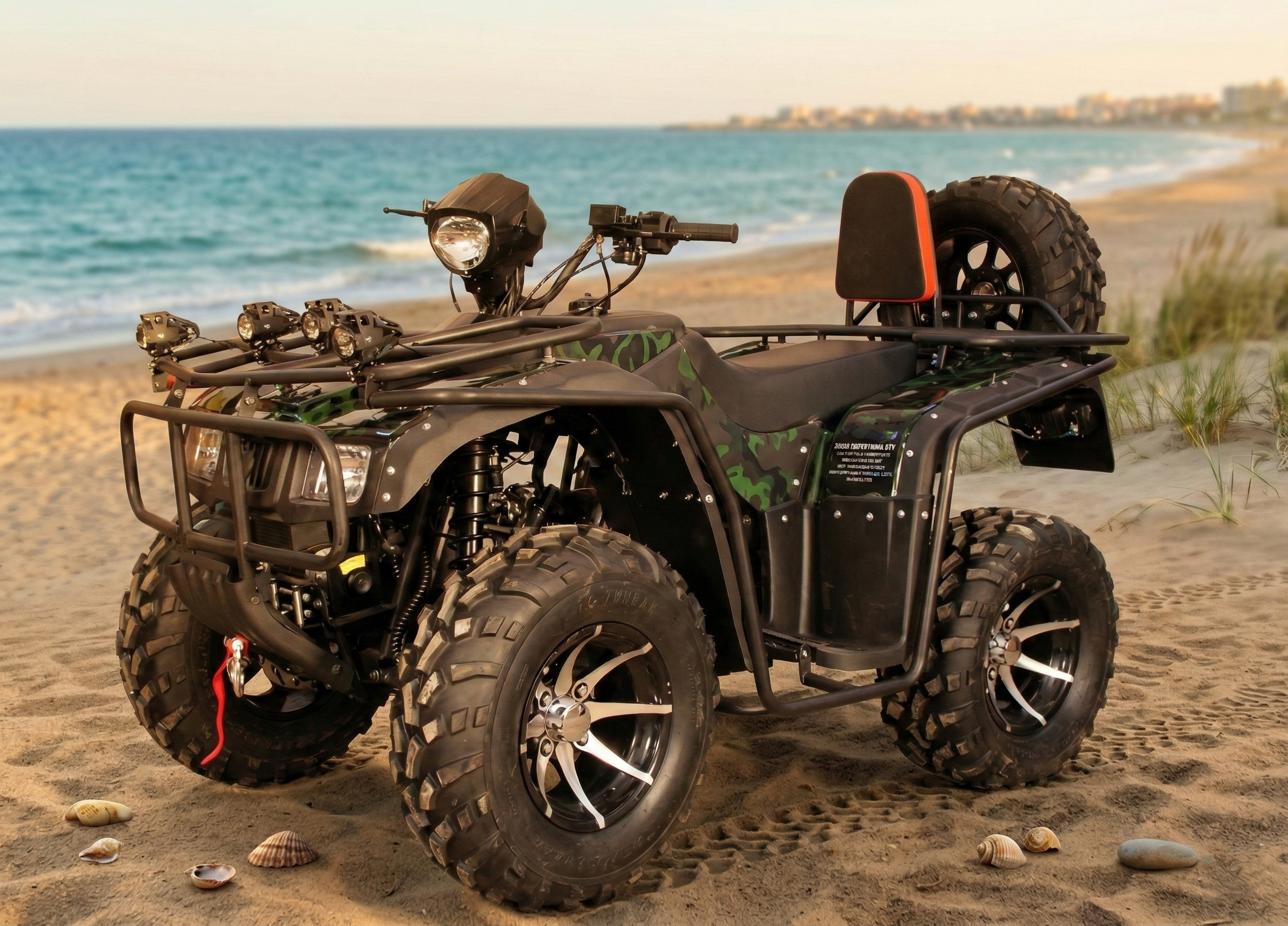 250cc Super Hunk 4 Stroke Petrol Engine Bike, Quad Petrol Bike 250cc with Self Start and Front/Rear Disk Brakes