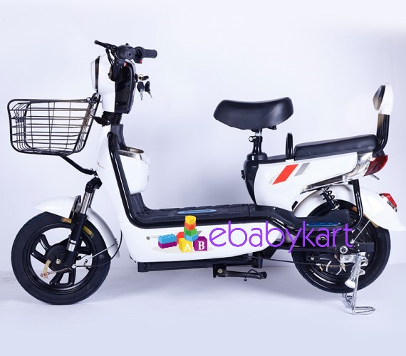 Electric Scooter Yulu Bike 48V Battery Scooter For Adult with Pedal GET 1 (Up To 45-50 Kms)-White