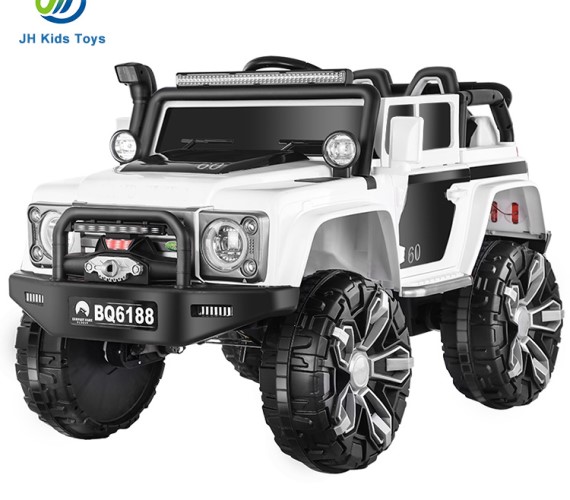Land Tiger Defender Children Kids Ride on Electric car Jeep with Remote Control Jeep For Kids (White)