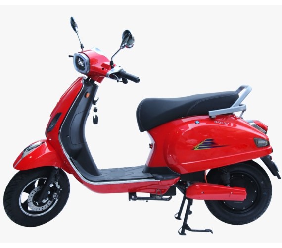 BOLT 2 Electric Scooter Bike, 48V 30AH Battery Scooter For adult with Disk Brakes, Central Locking(Up to 80-90Kms, Max Weight Capacity 150 Kgs)