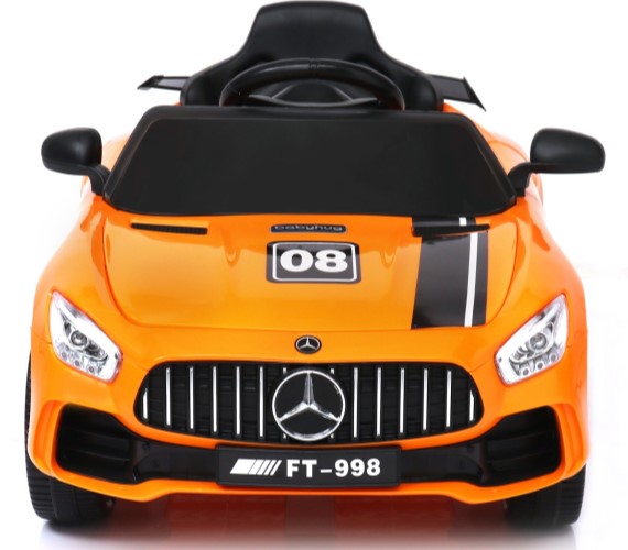 12V Mercedes Futuristic Benzy AMG Battery Operated Ride On Car For Kids (1 to 5 yrs) Orange