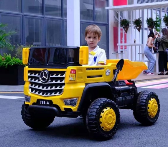 Big Size Kids Rideon Truck with 12V Rechargeable Battery Truck (Model 778-A) Yellow