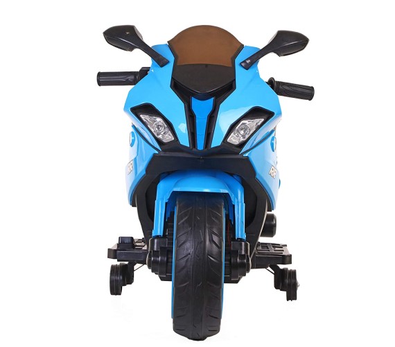 Kids BMW S1000RR Super bike Rechargeable Battery Operated Ride on Bike for Kids, Hand Accelerator(3 to 8 years) Blue