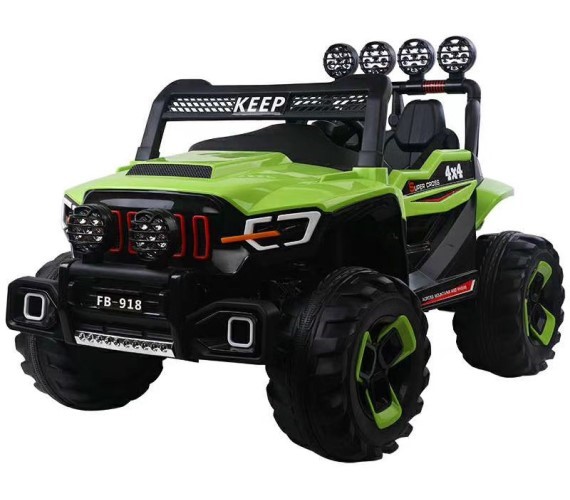 Big Size Two seater Jeep 12V Battery Operated Ride on Jeep For Kids With Remote Control(FB-918)-Green
