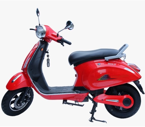 BOLT Electric Scooter Bike, 48V 27AH Battery Scooter For adult with Disk Brakes, Central Locking(Up to 40-50Kms, Max Weight Capacity 140 Kgs)