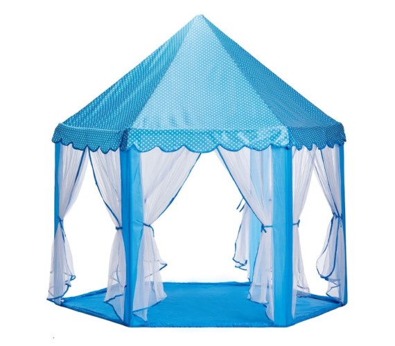 Castle Kids Tent House ,Play Tent House, Indoor and Outdoor Play Tent House, Kids Foldable Tent house for 3 to 6 Year (Blue)