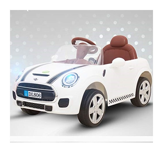 Mini Cooper Battery Operated Ride On Car For Kids (White)