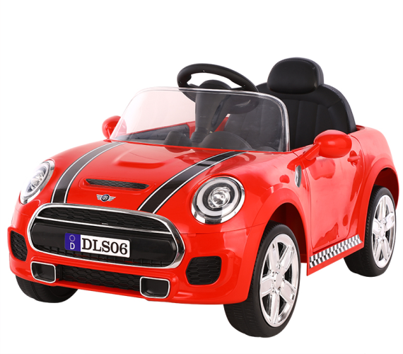 12V MINI Cooper Battery Operated Car For Kids - DLS06 Red